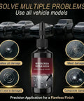 Windshield Crack Repair Kit For All Crack Types, featuring nano glass repair liquid and images of repair examples like shallow pit damage.
