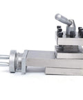 Heavy Duty Quick Change Tool Post Holder For Metal Lathe And Mini Lathe Workbench With 90mm Stroke precision cast iron holder side view.