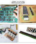APPLICATION board examples using SN74HC595N 8 Bit Serial In Parallel Out Shift Register With Three State Outputs DIP 16 for LED and display control