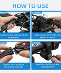 How to use Full Twist Throttle Fits Ridstar Q20 Q30 H20 Surron Style 3 Pin Plug And Play Wiring Compatible With YVY C20 Electric Dirt Bike Upgrade Slick Easy Install Pre Wired Lever Thick Grip Rock Solid Fit Ready To Roll For Custom Builds.