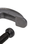 Close-up of Heavy Duty 12 Inch C Clamp With 3 5 Eighths Inch Throat 2850 Lbs Clamping Force Ductile Iron Frame showing spindle detail