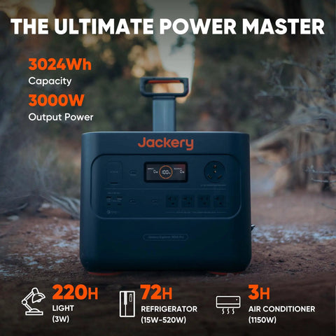 Power On The Go Portable Power Station 3024Wh With 3000W Peak Output in outdoor setting