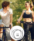 Derailleur Shift Cable Kit For Mountain And Road Bikes, Includes Four Cables, 2M Shift Housing, shown with cyclists in nature.