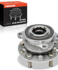 Front view of Wheel Bearing And Hub Assembly 5 Lug Front Or Rear Fit For Kia Sorento Telluride Carnival Palisade Santa Fe Santa Cruz And Hyundai Models 2019 2023 OEM Grade Replacement