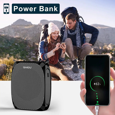 Portable Voice Amplifier With Headset Microphone For Speaking On The Go Rechargeable Mini PA System Ideal For Teachers Tour Guides