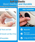 Set Of 6 White Silicone Rubber Plugs For 30 To 31 Mm Round Holes Waterproof Soft Flexible T Type Seal Plugs installation demonstration