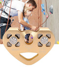 Front view of Built Tough Zipline Pulley Twin Trolley System With 30KN Breaking Strength, aluminum with stainless bearings.
