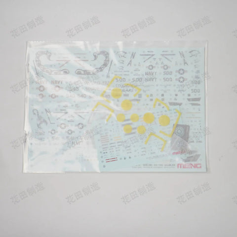 Decal sheet for EA 18G Growler Electronic Attack Aircraft Model Kit In One Forty Eight Scale with cockpit details.