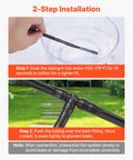 Hand soaking 1/4" tubing in hot water for Ultimate 300 Piece Drip Irrigation Fittings Kit For Quarter Inch Tubing.