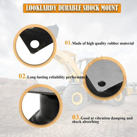 Heavy Duty Rubber Vibration Damping Mounts 180X100Mm Drop Right In Shock Isolators Built Tough for excavator applications.
