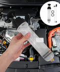 200cc Manual Oil Fluid Extractor Pump For Car Engine And Brake Fluid Change, Portable Easy Grip Suction Tool For Quick Fluid Transfer And Maintenance, DIY Auto Care, hand-held plastic pump in engine bay