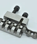 Chain Breaker And Press Tool For 415 428 420 41 40 Chains, Steel Construction, showing chain held firmly for pin removal.