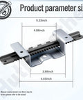 CR12 Lawn Tractor Steering Rack Kit Replacement with size measurements for Cub Cadet CC30 and MTD mini riders