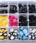 Beefy 200 Piece Hyundai And Kia Retainer Clip Kit For Body Interior And Exterior 20 Sizes Durable Nylon Construction