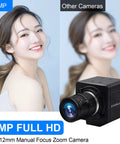 Comparison of 8MP USB Camera with 4X Optical Zoom and another camera, showcasing image clarity for golf swing analysis.