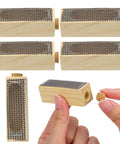 Five Pack Wooden Queen Cages For Beekeeping, Breathable Rearing Protector Cages With Metal Mesh And Corks shown in detail