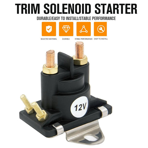 Drop In 12V Trim Solenoid Starter Replacement Kit For Outboard Motors Built Tough And Ready To Swap In 89-818864T 89-96158 8996158 8996158T 89-846070 89-94318 89818864T 89846070 8994318 2 Pack
