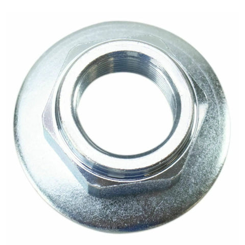 Close-up of axle nut included in Left And Right Front Wheel Hub Bearing Steering Knuckle Assembly For Ford Escape Mercury Mariner And Mazda Tribute 2005 Through 2012