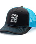 Cool Trucker Cap For Men And Women Unisex Teens 2026 Style Adjustable Baseball Hat with class of 26 design, front view