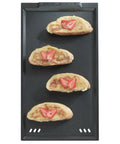 Griddle E Insert For Maytag JES9860 Series Ranges M Griddle E Black Nonstick Griddle Plate with toast topped with strawberries