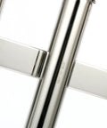 Close view of 316 Stainless Steel Triple Tube Fishing Rod Rack, Wall Or Side Mount Rod Holder Bracket showing marine-grade finish
