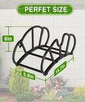 Heavy Duty Garden Hose Holder Wall Mount With Dual Support To Prevent Wobble Holds Up To 125 Feet Of Hose Metal Storage Reel Rack