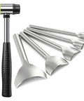 Leather Corner Punch Set With Double Sided Mallet Five Popular Sizes Leather Corner Cutters 10mm 15mm 20mm 30mm 40mm