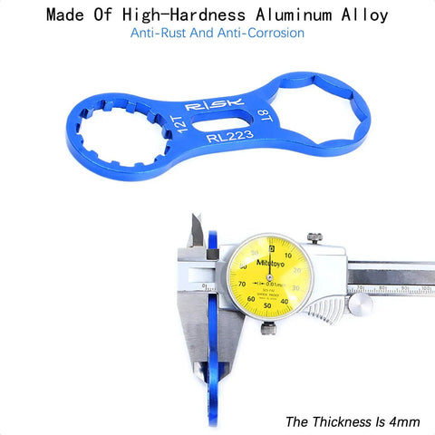 Lightweight Pro Grade Bicycle Fork Wrench For Suntour XCM XCR XCT RST Suspension Cap Spanner Tool For Mountain Bike MTB Aluminum Alloy