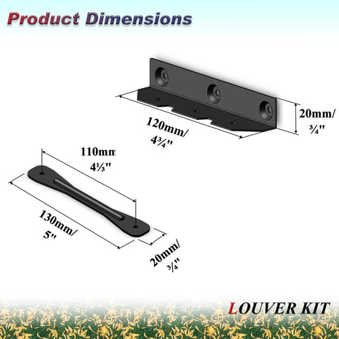 Durable Steel Decorative Fence Louver System For DIY Projects, Rust Resistant Powder Coat Hardware Kit For Blinds And Shutters, Louver Pergola Kit Holds Up To 11 Boards, 48 Inches, Perfect For Gardens, Patios, And Outdoor Living Spaces