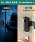 Comparison of anti-theft Blink doorbell mount with focus on security for video doorbell cameras fits first and second gen no drill easy install