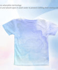 T-shirt showing color absorption with dye grabber, illustrating 100 Count Dye Grabber Laundry Tablets With Color Catcher Power.
