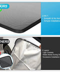 Tesla Model Y sunshade roof sunroof shade upgrade 3.0, ice black fabric; simple installation with mesh close-up