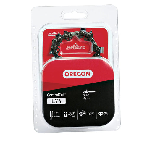 ControlCut Heavy Duty Replacement Chainsaw Chain For 18 Inch Bar With 74 Drive Links 0.325 Pitch 0.063 Gauge packaging