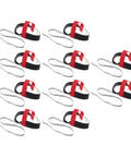 10 pack ESD Anti Static Foot Heel Straps Adjustable Grounding Belt for Shoes in red, used for electronics assembly and PCB workstations