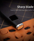Pro Grade Leather Oval Hole Puncher For Watch Bands And Leather Crafting 5x25mm with martensitic stainless steel sharp blade