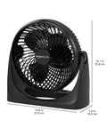 Compact Air Circulator Desk Fan For Bedroom, Home Office And Living Areas, 90 Degree Tilt Head, Three Speed Settings, Lightweight 4.2 Pound