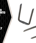 Nine Sixteenth Inch Romex Metal Staples 5000 Count Bucket For NM And UF Cable, sharp tips and recessed heads visible