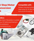 RV Step Motor Conversion Kit For Kwikee 22 23 28A 30 32 33 34 35 36 38 And 40 Series With Linkage Gearbox Replacement