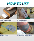 Steps to use Rugged As Nails Heavy Duty Metal Repair Glue For Metal To Metal Bonds Waterproof Liquid Weld Epoxy Cold Weld Adhesive
