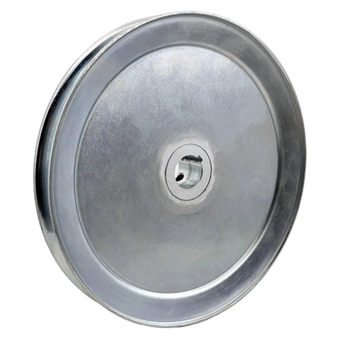 8 Inch Single Groove V Belt Pulley With 1 Inch Bore For A B 5L 4L V Belts Carbon Steel Motor Pulley Zinc Plated 1020 Steel