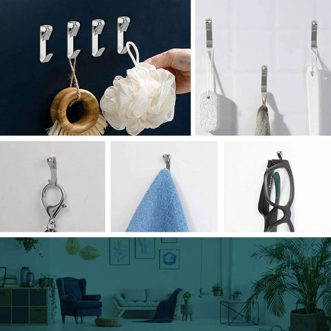 Heavy Duty Picture Hanging Kit With 50 Pcs Hooks And Nails displayed with wall hangers and room decor