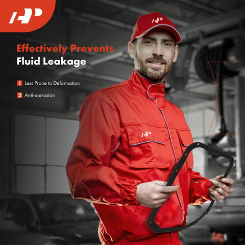 Technician holding gasket for Honda Compatible Automatic Transmission Fluid Filter With Pan Gasket For Accord 2015 To 2020 Civic 2016