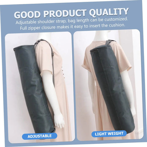 Mannequin with Large Capacity Yoga Mat Carrier Bag With Adjustable Shoulder Strap Full Zip Closure Ventilated Waterproof Lining