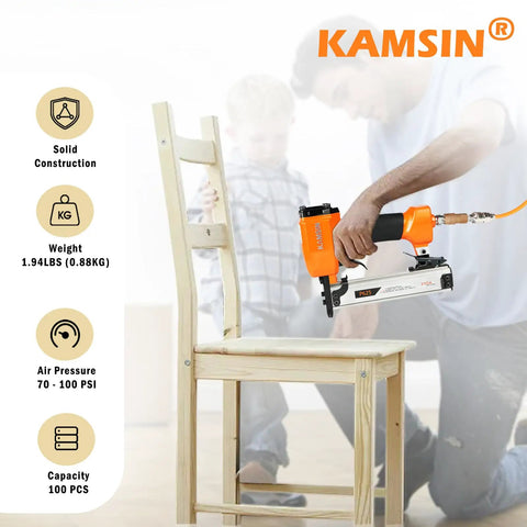 Ultra Lightweight 23 Gauge Pneumatic Pin Nailer For Cabinet And Door Install With Buttery Smooth Trigger And Knockout Performance For Flawless Trim Work And Daily Job Site Grind