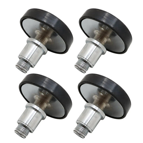 Heavy Duty 4 Pack 38mm Car Lift Rubber Pads For Two Post Lift Screw Heightening Feet Universal Round Tray Adapter with durable rubber material.