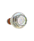 Pro Grade Quick Fix Shoulder Screw Part 738 04141 Top Shelf Replacement For Riding Lawn Mowers, close-up view of the screw head.