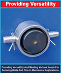 Cotter pin securing a bolt in a mechanical application, demonstrating use in All In One 260 Piece Cotter Pins Kit With 16 Sizes