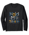 Classic Fit Black Men's Long Sleeve Tee Perfect Machinist CNC Vise Gauge Square Tool Gifts with graphic design.
