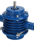 Mini Self Priming Drill Pump Hooks Up To Your Electric Drill To Shift Water Like A Champ During Aquarium Maintenance Sink Drainage Or Flood Cleanup While Featuring Thermal Overload Safety, blue durable frame, view from the top