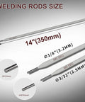 E6011 Welding Rods Three Thirty Second Inch Five Pound Carbon Steel Electrodes sizes and dimensions chart